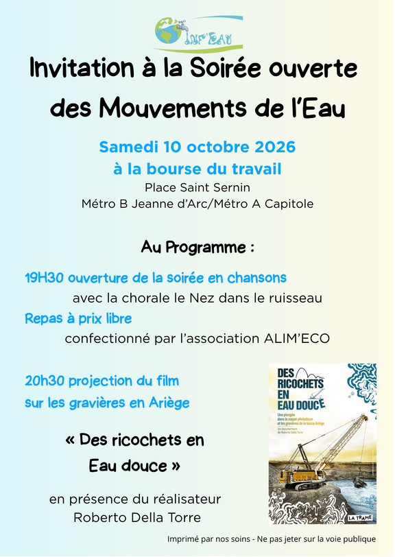 Soirée des Mouvements de l’Eau